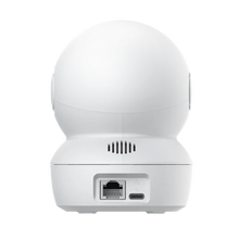 EZVIZ H6c Pan & Tilt Smart Home Camera - back view showing Ethernet and USB-C ports